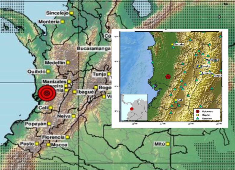 Chocó registra varios temblores durante la mañana, el mayor fue de 3,9. Foto: Servicio Geológico Colombiano