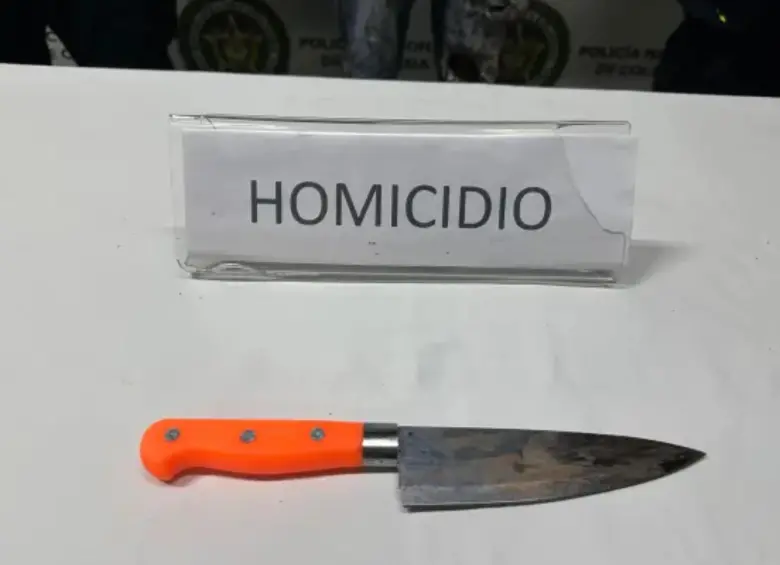 El arma homicida incautada por las autoridades. FOTO: Policía Nacional