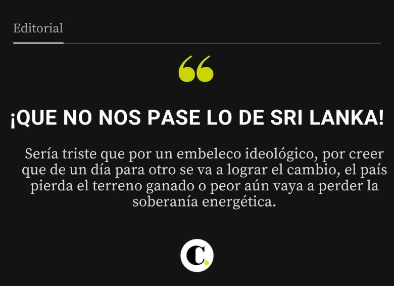 ¡Que no nos pase lo de Sri Lanka!