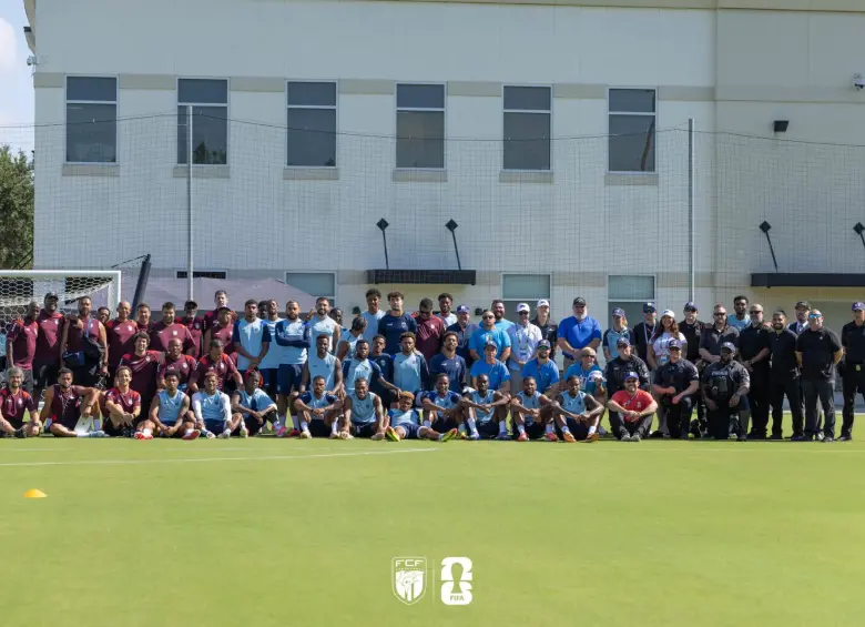 La Selección de Cabo Verde entrenando en la previa vs. Argentina. FOTO: Tomada de redes sociales @fcfcomunica