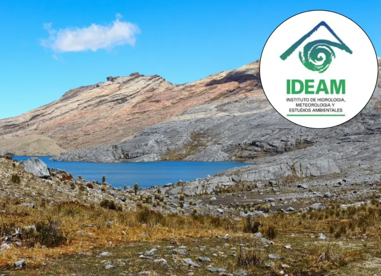 Autoridades ambientales confirmaron la desaparición del glaciar de los Cerros de la Plaza. Foto: Daniel Castillo (Ideam) y Colprensa