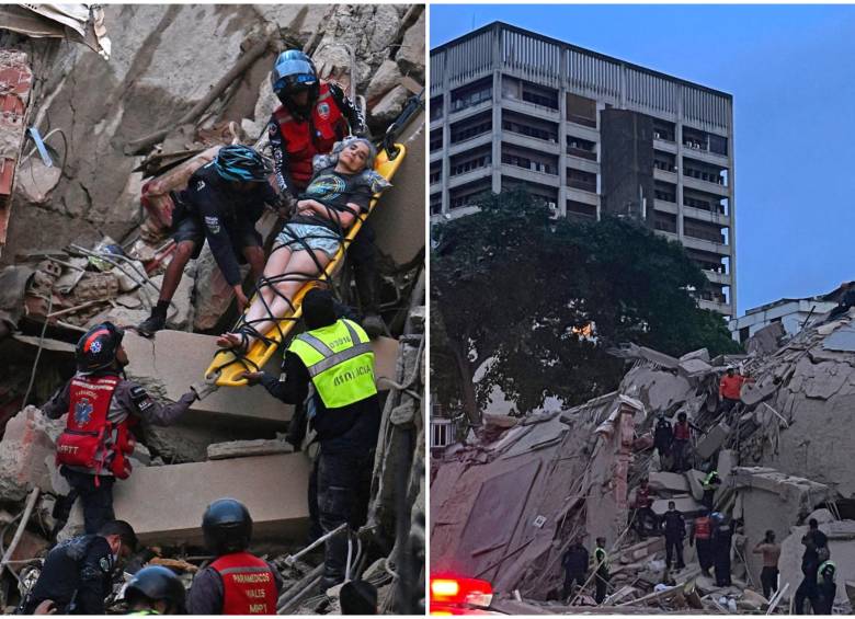 Así quedaron algunas estructuras en Venezuela. FOTO: AFP