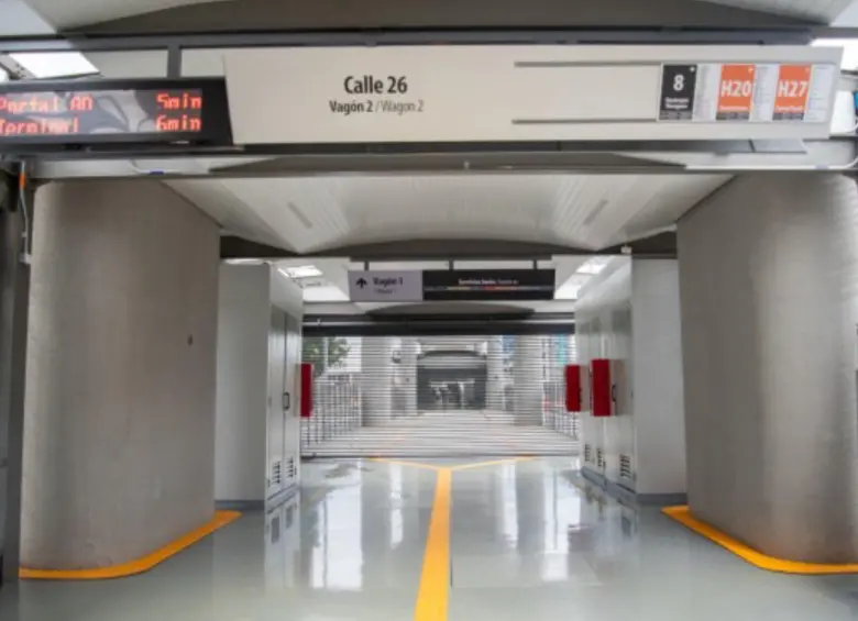 Así se ve la estación Calle 26- Atrio que estará integrada al Metro. Foto: Transmilenio