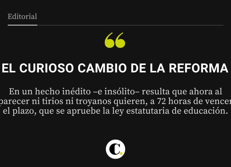 El curioso cambio de la reforma