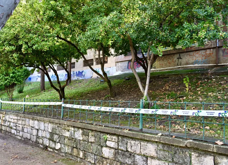 El parque de la Victoria de Jaén (Andalucía, España) donde se hallaron muertas a dos jóvenes. FOTO: Europa Press