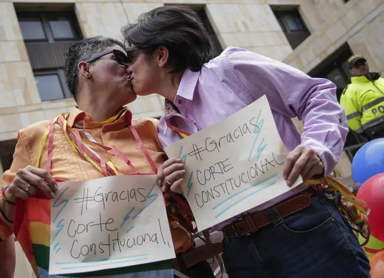 En 2016, la Corte Constitucional avaló el matrimonio igualitario en Colombia, considerado el último asunto que hacía falta para que la comunidad LGTBI tuviera plena igualdad en el país. FOTO Colprensa
