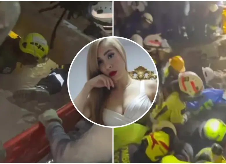 La abogada de 32 años, que se había transformado en un símbolo de esperanza al ser rescatada tras más de un día y medio bajo las ruinas del hotel donde se hospedaba, falleció en la UCI. FOTO: Captura de video de redes sociales y cortesía