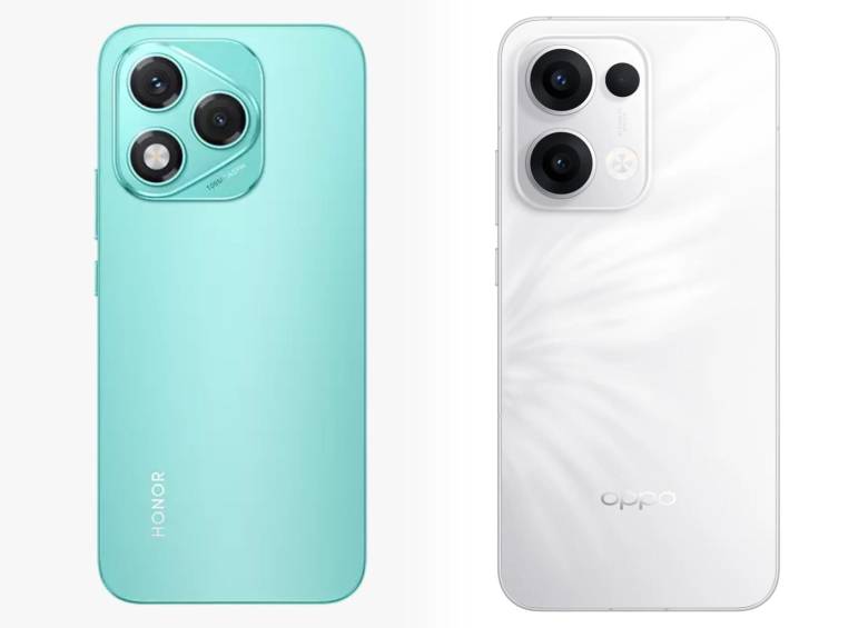Estos dos smartphones de gama media integran funciones de IA, pantallas avanzadas y diseño diferenciado. FOTO cortesía