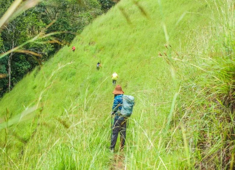Descenso desnivel negativo. Foto: Cristina Rodriguez. 
