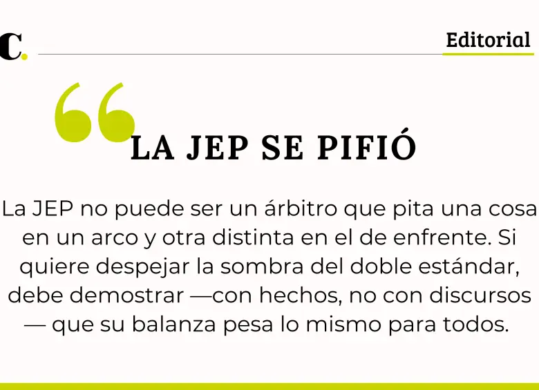 La JEP se pifió