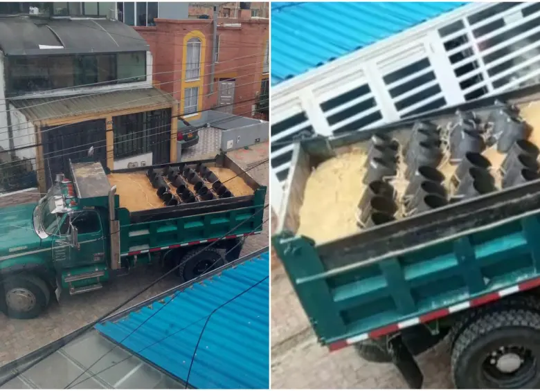 Los explosivos, que pretendían impactar contra el Batallón Simón Bolívar en Tunja, Boyacá, fueron interceptados y explotados de manera controlada por las autoridades. FOTO: Redes sociales