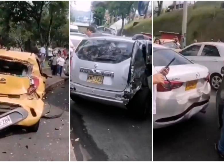 El accidente, al parecer, se presentó por un bus interdepartamental que se quedó sin frenos. FOTOS: Capturas de video 
