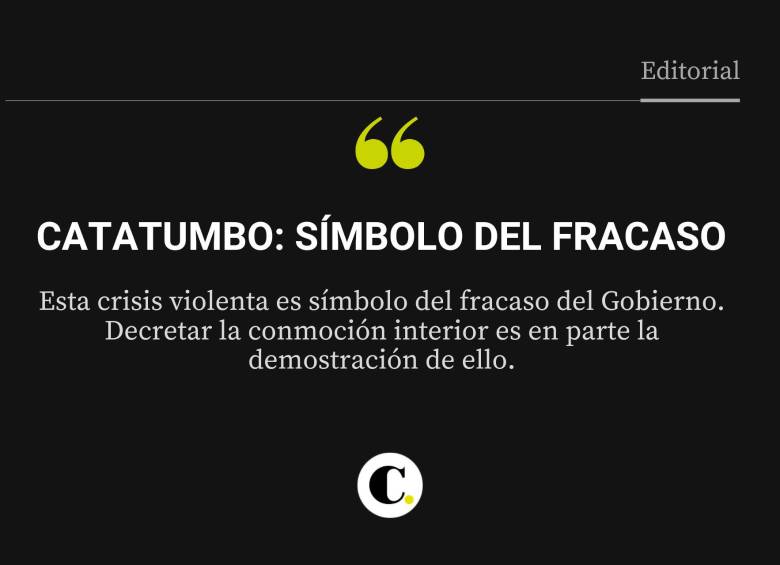 Catatumbo: símbolo del fracaso