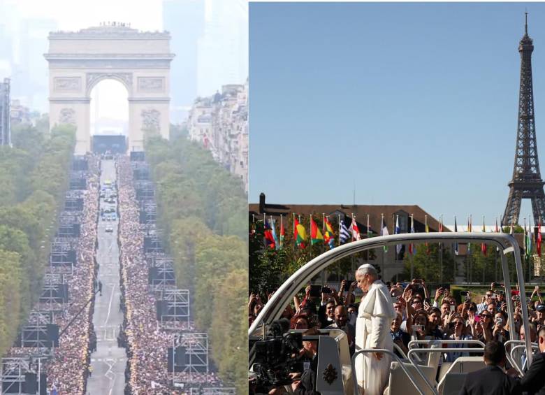 El papa León XIV recorrió las calles de París durante su visita a Francia, donde reunió a miles de fieles y jóvenes. Foto: Vatican Media