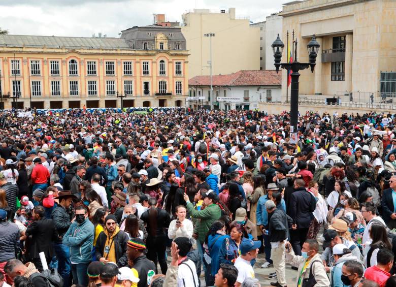 Cerca de 100.000 personas eran esperadas en la Plaza de Bolívar. FOTO Alexa Rochi/ PRESIDENCIA DE LA REPÚBLICA