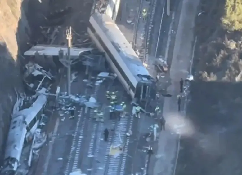 Tomas aéreas muestran la magnitud del siniestro. Foto: Guardia Civil España