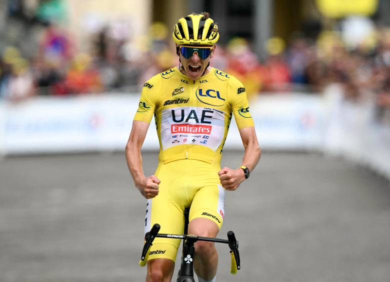 Tadej Pogacar alcanzó el triunfo 79 como profesional el 13 en el Tour de Francia. FOTO AFP