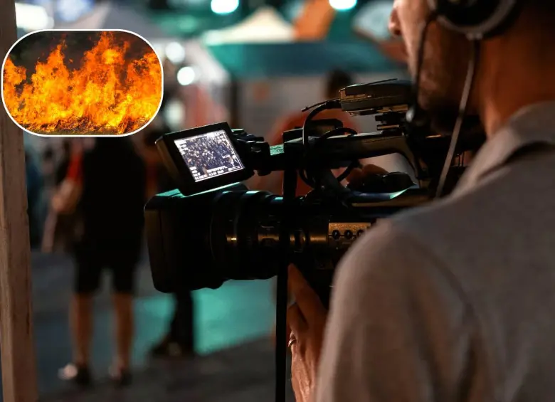 Un incendio en una grabación de serie de televisión terminó en tragedia. FOTO: Composición Freepik