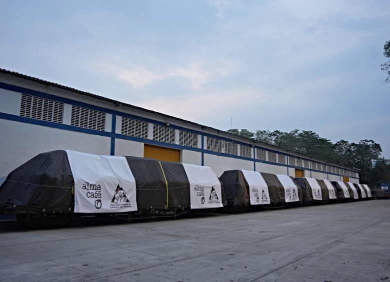 Un tren de carga emite 4,5 veces menos CO2 y material particulado que el transporte por carretera. FOTO: Federación Nacional de Cafeteros