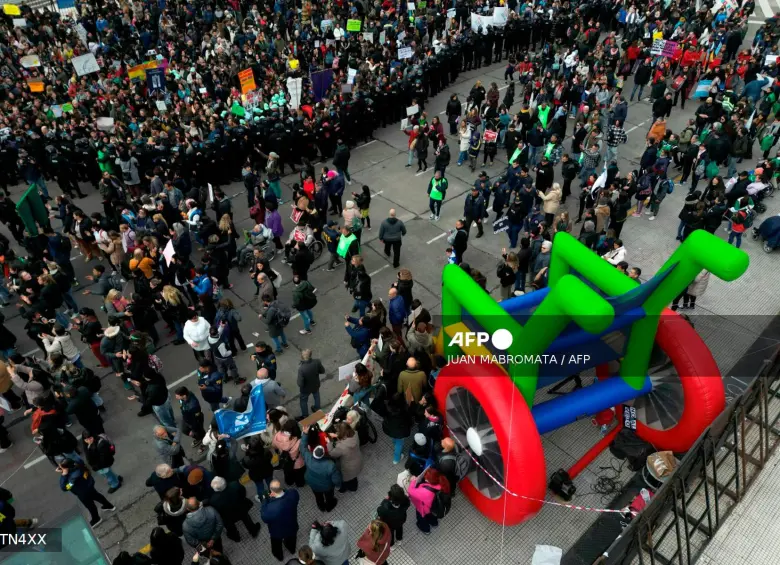Así fue la marcha en Argentina contra veto de Milei a recursos para discapacitados