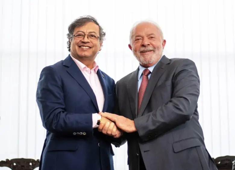 Presidentes Gustavo Petro y Lula da Silva. Foto: Colprensa