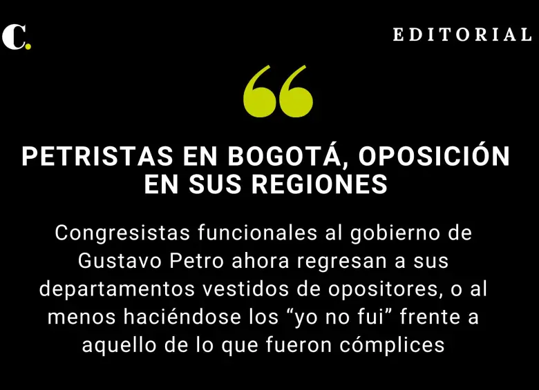 Petristas en Bogotá, oposición en sus regiones