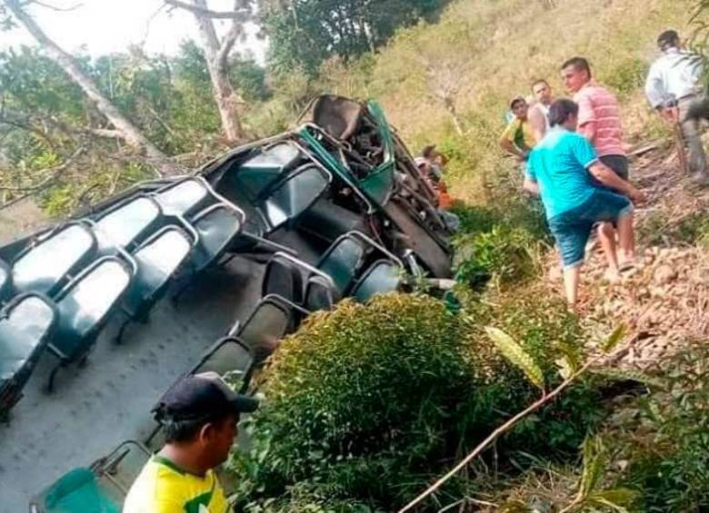 El accidente dejó otros 15 menores de edad heridos. FOTO COLPRENSA-VANGUARDIA