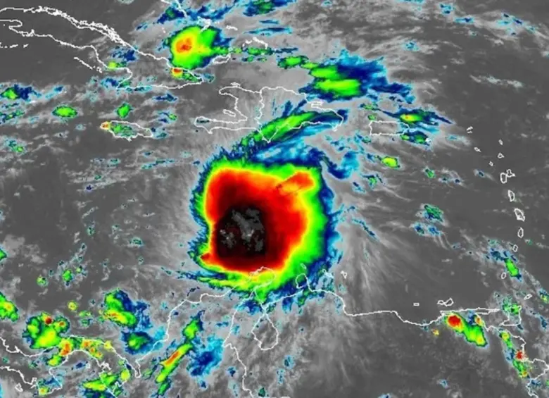 Melissa, la decimotercera tormenta tropical de la temporada, estaba en posición “casi estacionaria” el viernes por la mañana, según indicó el Centro Nacional de Huracanes de Estados Unidos. FOTO: National Oceanic and Atmospheric Administration (Administración Nacional Oceánica y Atmosférica, NOAA)
