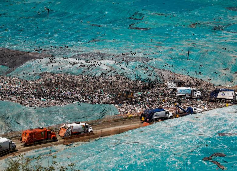 Cada día, unas 3.100 toneladas de residuos llegan al relleno sanitario La Pradera, ubicado en Donmatías. FOTO manuel saldarriaga