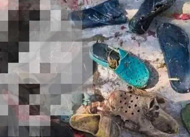 En su interior hallaron restos humanos y seis pares de zapatos, entre ellos calzado tipo “crocs”, durante el operativo de búsqueda del empresario desaparecido. Foto: tomada de X