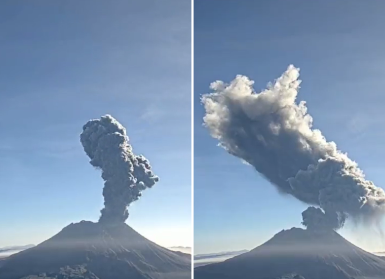 La población asegura que los albergues no son seguros para que puedan vivir allí después de la evacuación por las explosiones del volcán. FOTO: @IngemmetPeru