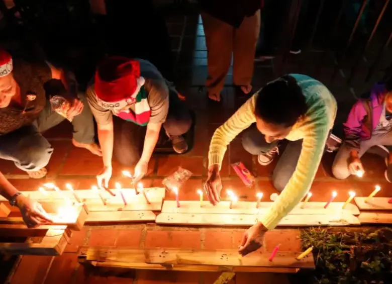 Las velitas es una celebración tradicional en Colombia. FOTO: Archivo El Colombiano
