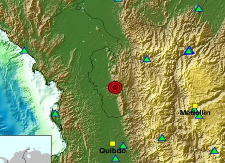 Según las autoridades, el epicentro del temblor fue en un municipio del Urabá antioqueño. FOTO: Tomada de X @sgcol