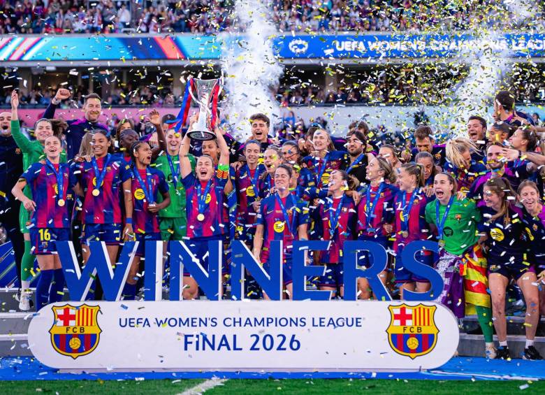 Las catalanas firman así su segunda final consecutiva ganada a las francesas, recortando distancias en el palmarés histórico del torneo. FOTO: Tomada de redes sociales @FCBfemeni