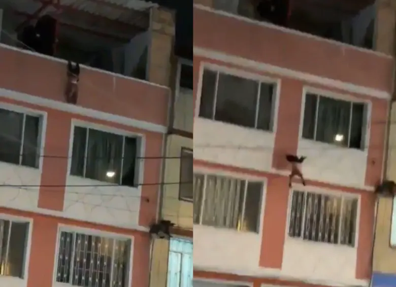 El menor de dos años fue trasladado a un centro de salud tras lo ocurrido. Foto: captura video @ColombiaOscura