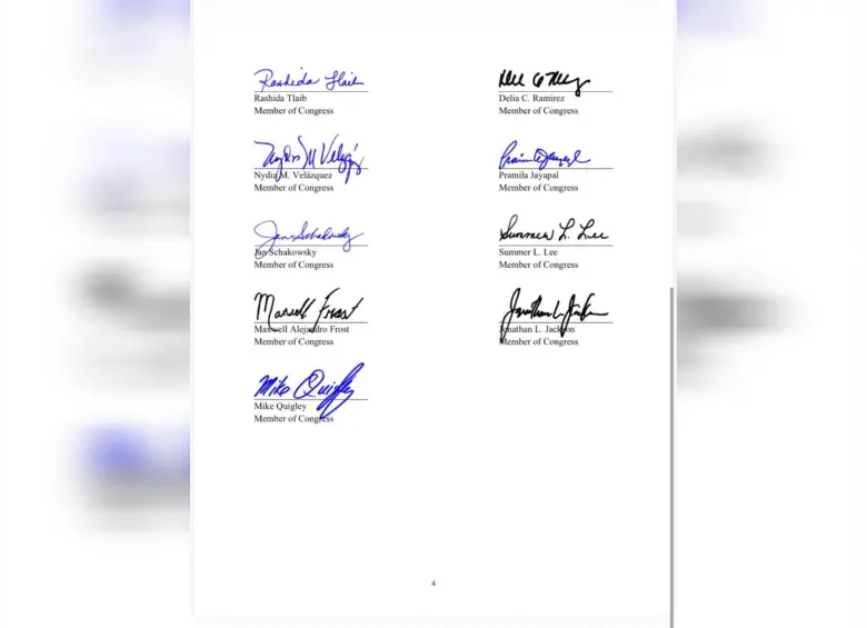 Esta es la carta que congresistas demócratas firmaron en contra de Abelardo de la Espriella. Foto: @DCoronell
