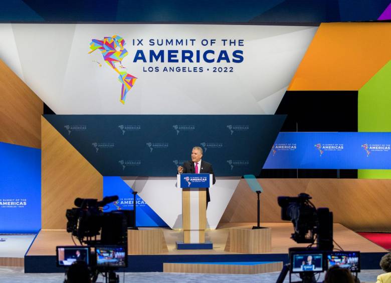 El presidente Iván Duque estuvo en el último día de la Cumbre de las Américas, desarrollada en Los Ángeles, Estados Unidos. FOTO: TOMADA DE TWITTER @IVANDUQUE