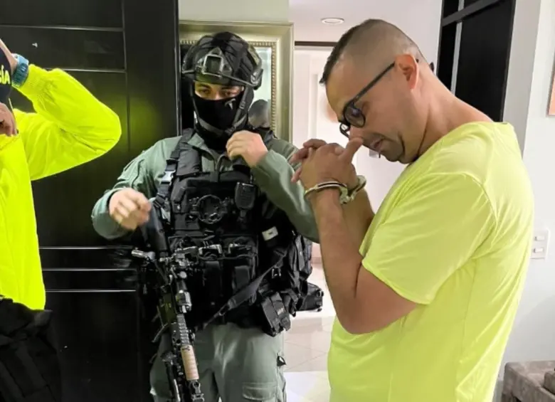 Así fue la captura del sargento Édgar Garzón (“Kevin”), en 2024. FOTO cortesía de policía