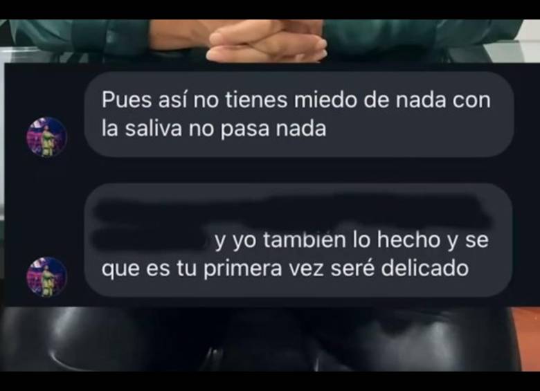 Chats publicados en la denuncia abierta.