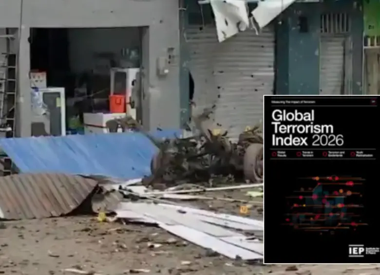 Luego del incremento de violencia en el 2025, Colombia se posiciona en el escaño número 9 del ranquin. Foto: Cortesía/Global Terrorism Index 2026. 