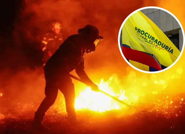 En medio de una voraz ola de incendios forestales que consume varias zonas del Tolima, la Procuraduría General de la Nación emitió un contundente llamado a los alcaldes de siete municipios que hoy operan sin convenio de bomberos. FOTO: Gobernación del Tolima y Colprensa