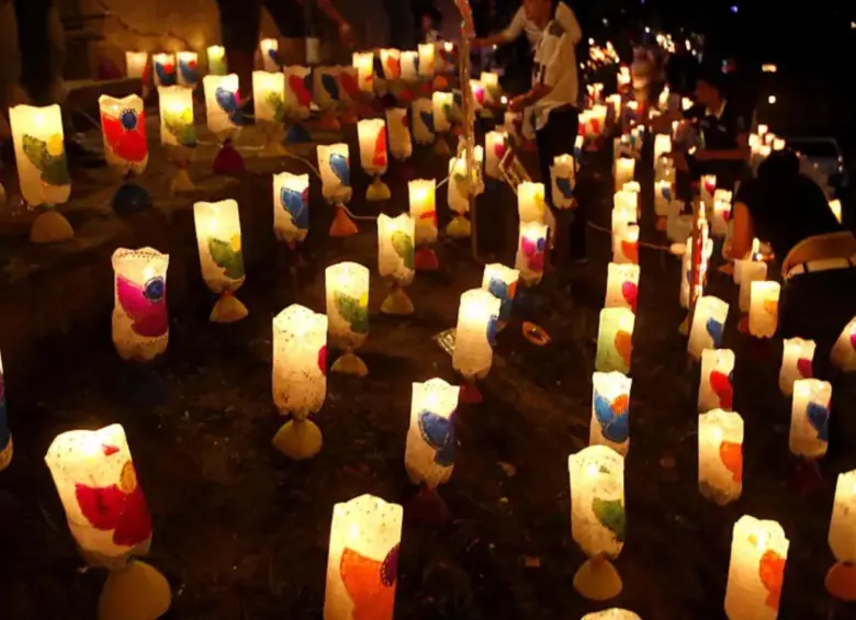 Celebración del día de las velitas en Colombia. FOTO: Julio Cesar Herrera