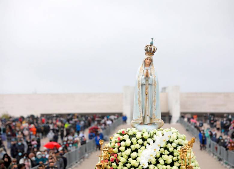 Se conmemoran 104 años de la aparición de la Virgen en Fátima, Portugal. FOTO EFE