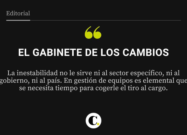 El gabinete de los cambios