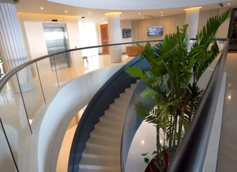 Este es el piso superior del hotel donde se hospedará la Selección Colombia en Barranquilla. Foto: FCF