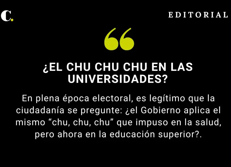 ¿El chu chu chu en las universidades?