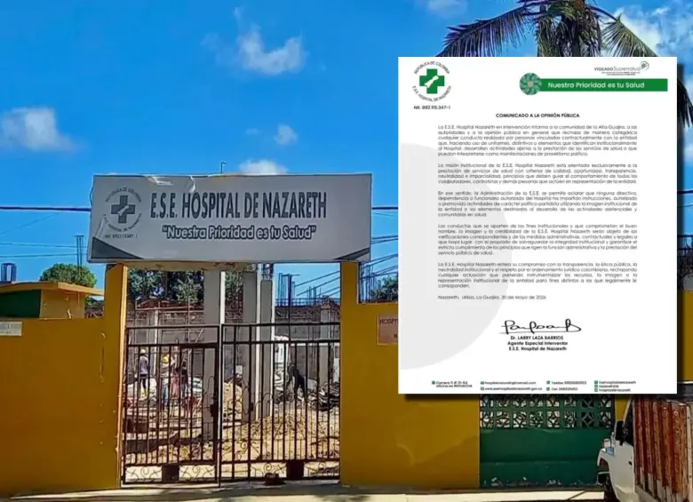 Se conocieron videos e imágenes del personal de los equipos básicos de salud (EBS) haciéndole campaña abiertamente al candidato del Pacto Histórico. La brigada trabaja en el hospital de Nazareth en La Guajira, intervenido por el Gobierno Petro. Foto: Redes sociales y Cortesía 