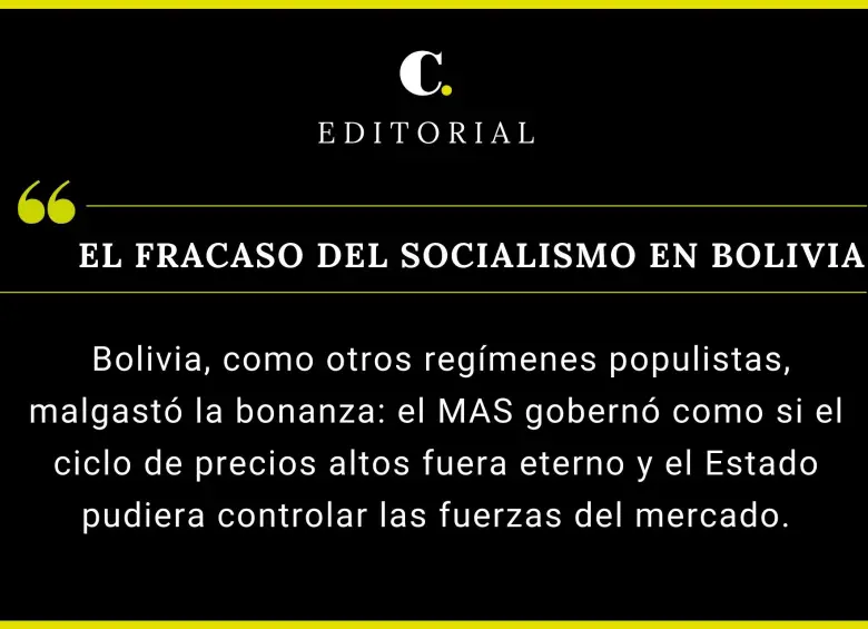 El fracaso del socialismo en Bolivia
