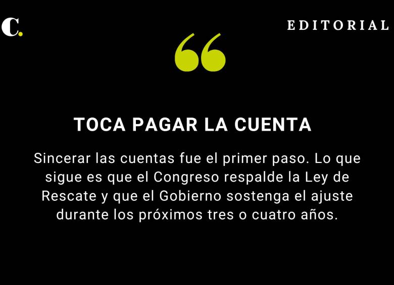 Toca pagar la cuenta