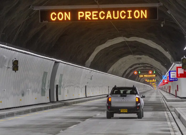 Imagen de referencia del Túnel de Occidente que conecta al Aburrá con esta subregión. Foto: EL COLOMBIANO